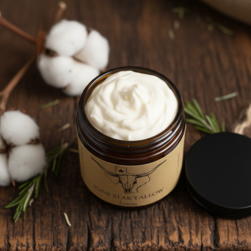 4oz Lone Star Tallow Lotion