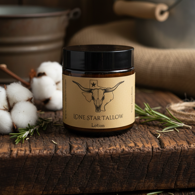 4oz Lone Star Tallow Lotion